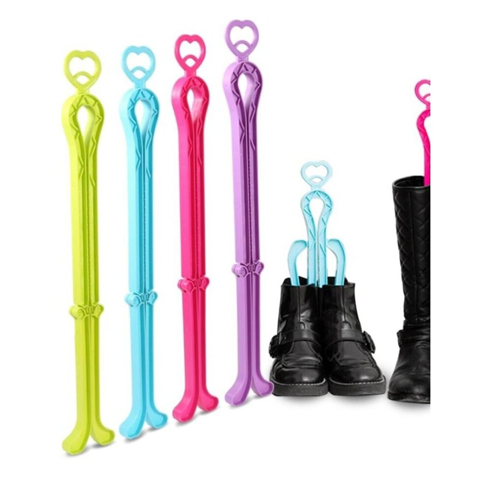 Folding Boot Stands Adjustable Boot Clips for Tall Knee High Shoes